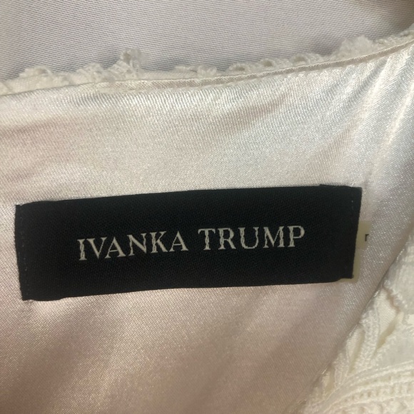 Ivanka Trump Women’s Dress Classic Sheath Lace Embroidered Overlay Bodice - Picture 5 of 8